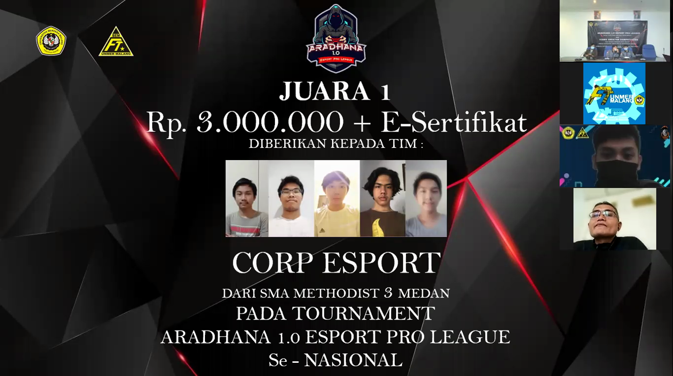 tournament aradhana esport fakultas teknik unmer malang